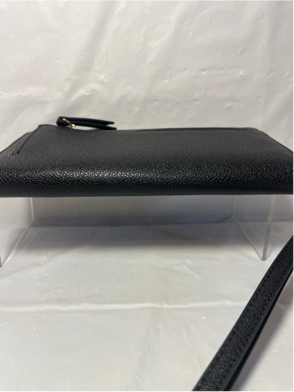Nine West Zip Around Wallet black Wrist Strap